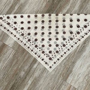Womens brown and tan silky bandana